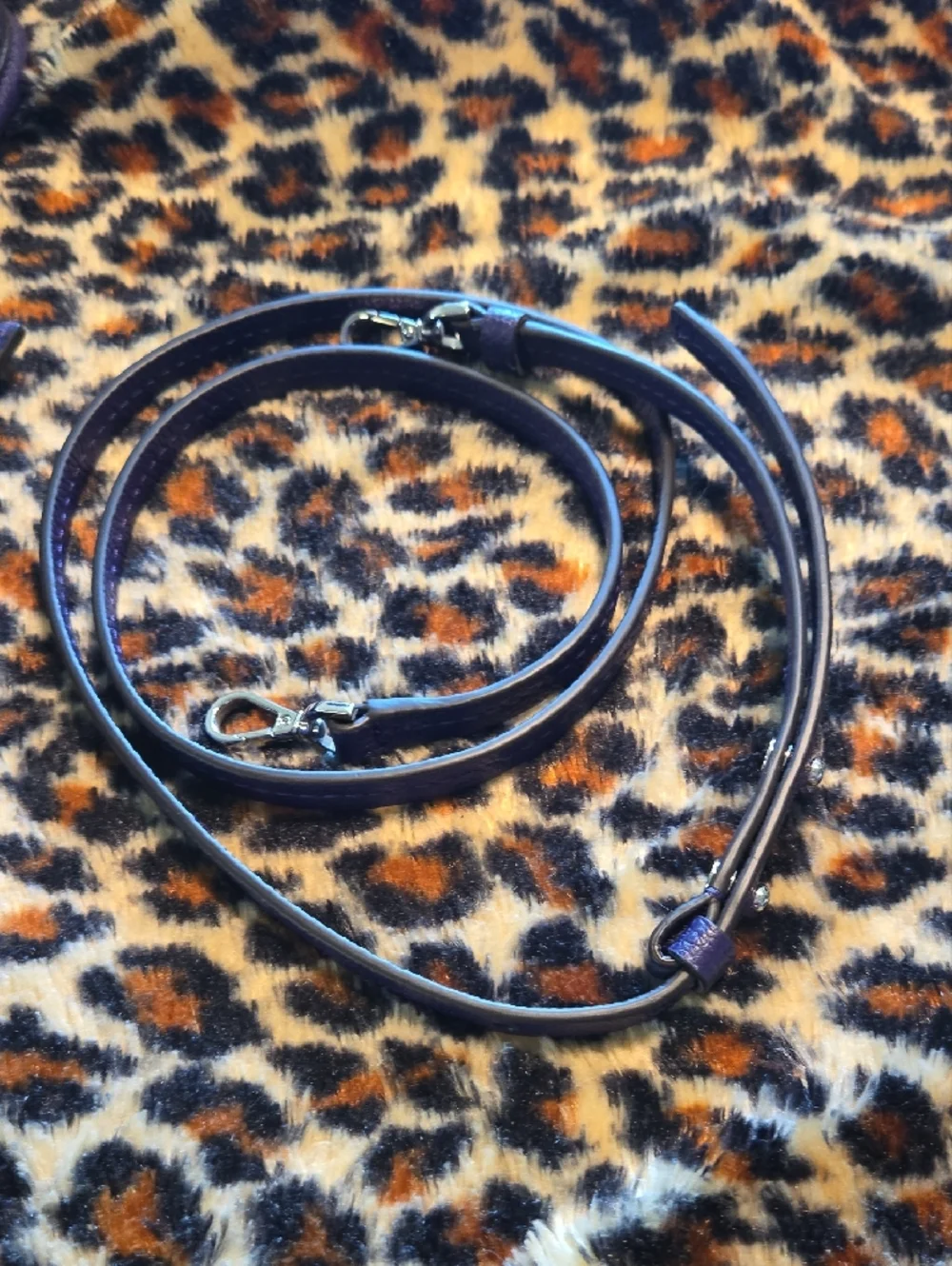 Michael Kors Purple Pebbled Leather Satchel - Picture 4 of 7